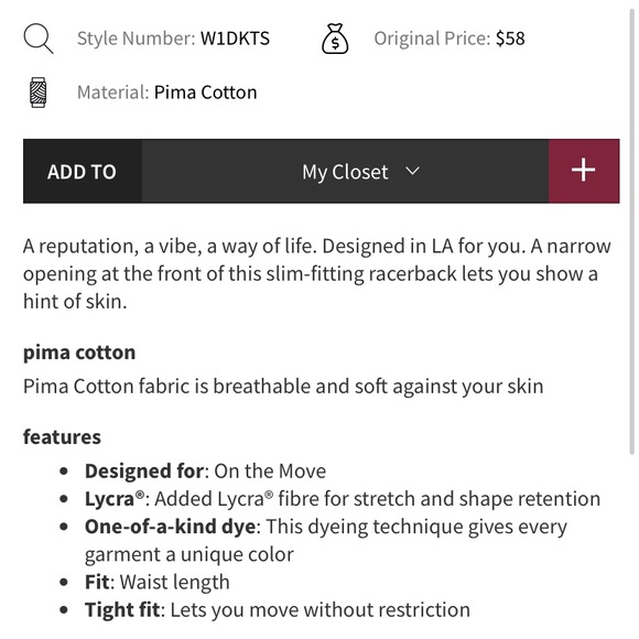 Lululemon Black Starburst Tie Dye LA Front Cut-Out Crop Tank Top - Picture 7 of 8